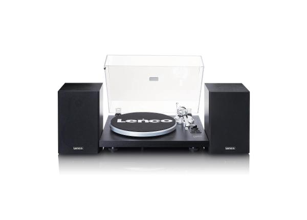 Hi-Fi vinüülplaadimängija väliste kõlaritega Lenco LS500BK must