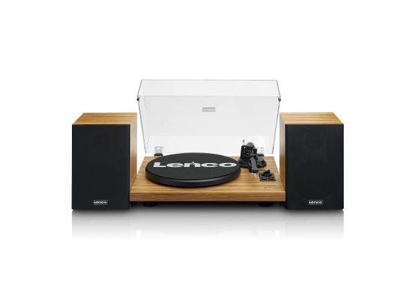 Hi-Fi vinüülplaadimängija väliste kõlaritega Lenco LS500OK puit
