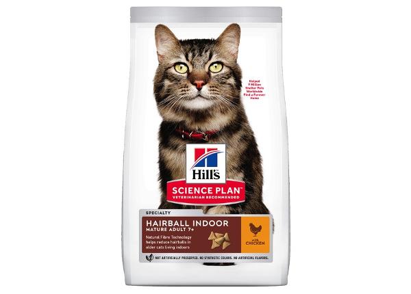 Hill's Science Plan Hairball/Indoor Mature для кошек, с курицей 1,5 кг