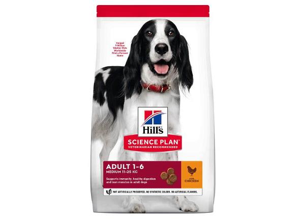Hill's Science Plan koiranruoka kananlihalla keskikokoiselle koiralle 14 kg