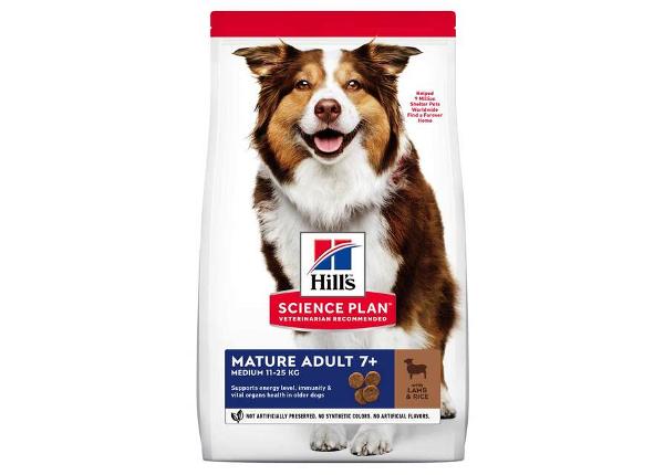 Hill's Science Plan Mature koiranruoka lampaanlihalla keskikokoiselle koiralle 14 kg