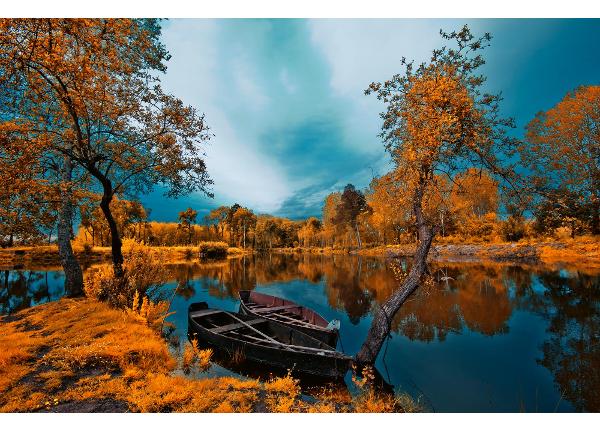 Isekleepuv fototapeet River In Autumn