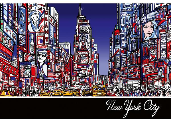 Itseliimautuva kuvatapetti Colorful Times Square