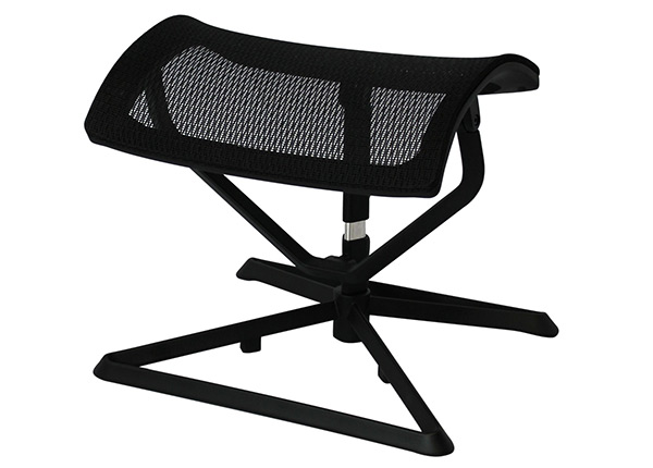 Jalatugi töötoolile, must