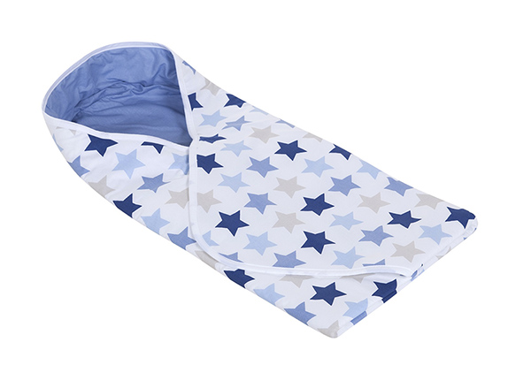 Kapalopussi MIXED STARS BLUE 108x95 cm