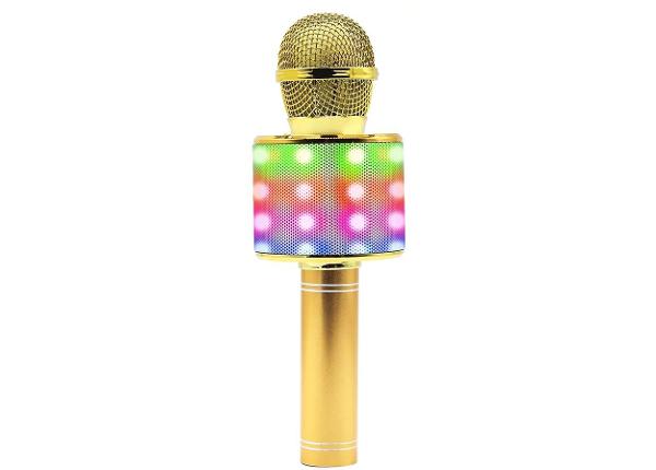 Karaokemikrofon kõlariga Manta MIC20GL, kuldne
