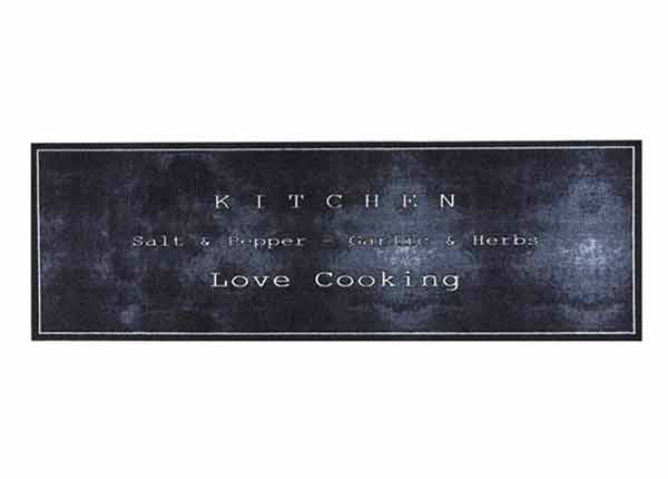 Keittiön matto Cook & Wash Love Cooking Black