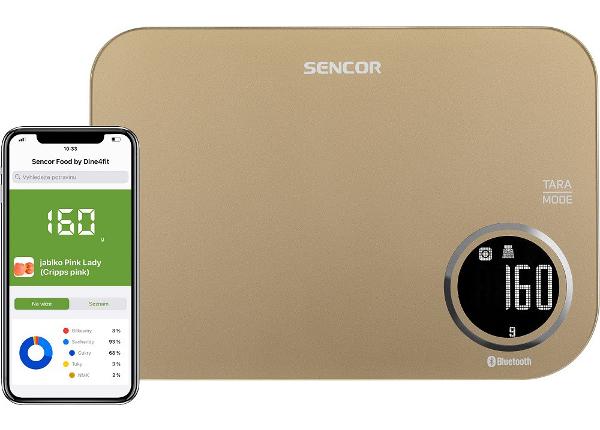 Keittiövaaka Bluetooth-yhteydellä Sencor SKS7077CH