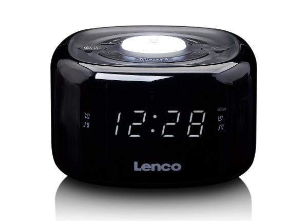 Kellraadio öövalgustiga Lenco CR12BK, must