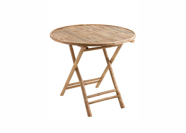 Kokkuklapitav laud Bamboo Ø 90 cm