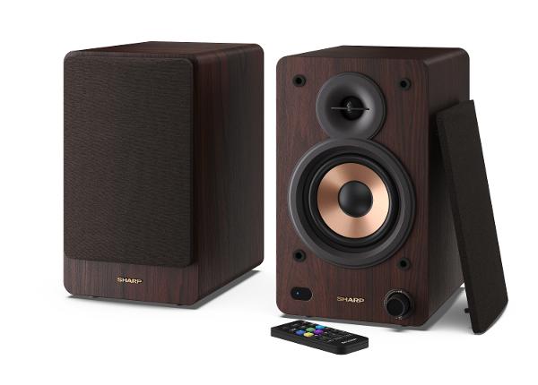 Kõlarid Sharp, 60W RMS, Bluetooth, pruun