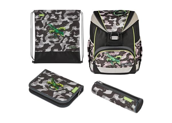 Koolikott-ranits Herlitz Ultralight Plus Camo Dragon 15 L