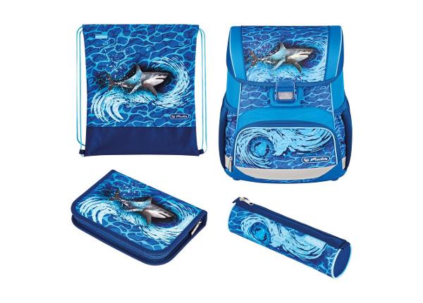 Koululaukku Herlitz Loop Plus Blue Shark 16 L