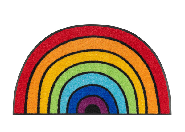 Kynnysmatto Round Rainbow 50x85 cm