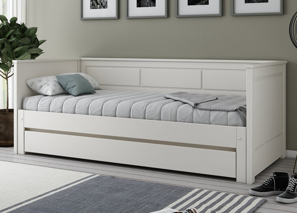 Lahtikäiv voodi Robin 90/180x200 cm, valge