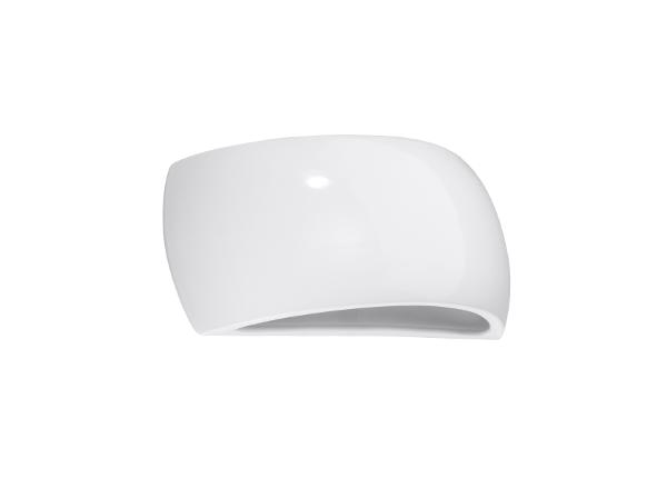 Lakattu seinävalaisin Pontius, kiiltävä valkoinen