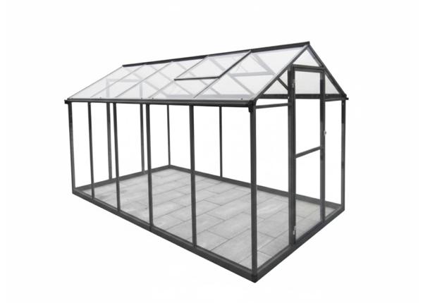 Lasinen kasvihuone 4,3 m²