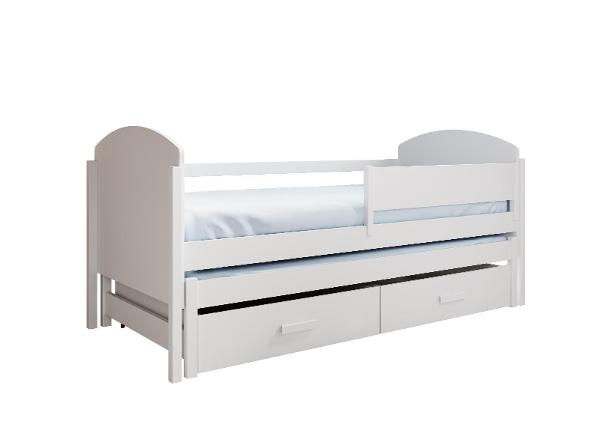 Lastensänky OLEN vedettävällä lisävuoteella, koko 90x200 cm