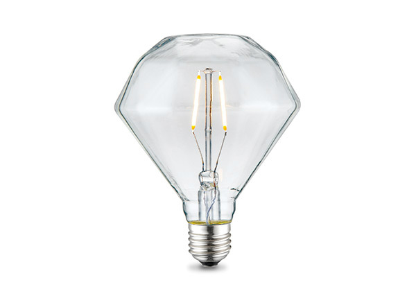 LED-lamppu Diamond, E27, 2W