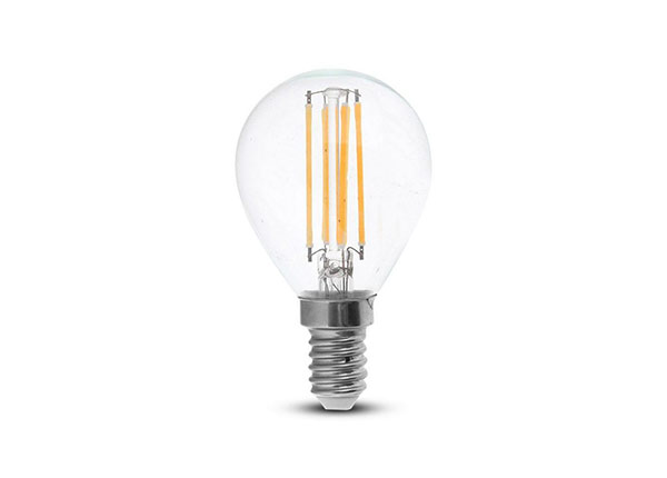 LED lamppu hehkulangalla E14 4 W, 4 kpl