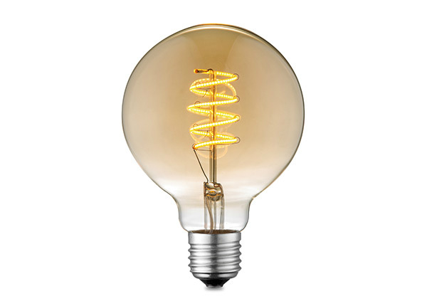 LED-lamppu Spiral, E27, 4W