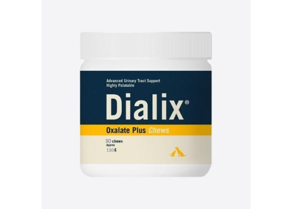 Lisäravinto VetNova Dialix Oxalate PLUS Chew N30 (oksalaattikivien ennaltaehkäisy) kissoille/koirille