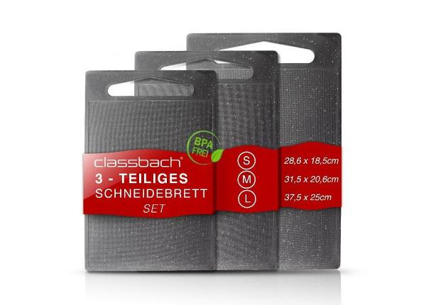 Lõikelaudade komplekt Classbach CSB4012KGR, helehall