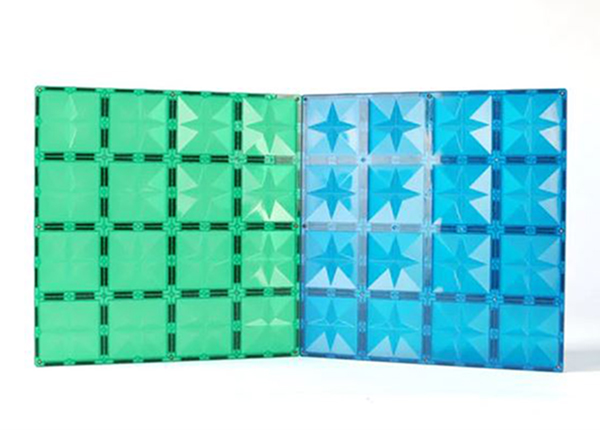 Magneettipalikoiden pohjalevyt MNTL vihreä+ sininen, 2 kpl