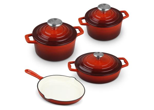 Malmnõude komplekt CS Kochsysteme Xanten 067489, punane