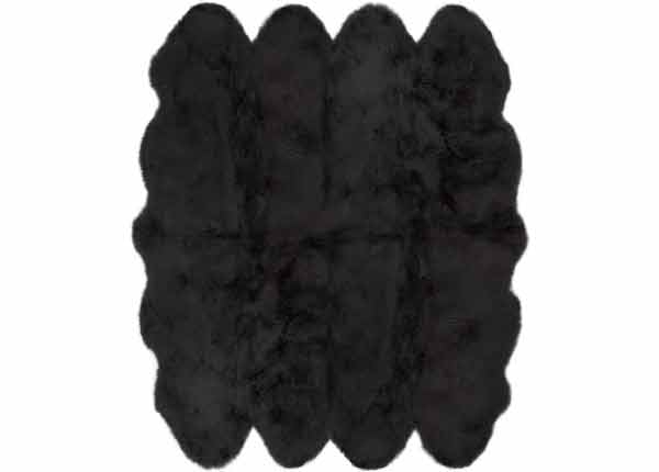MERINO black OCTO ±170x180, naturaalne lambanahk