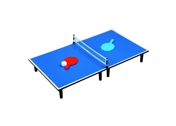 Mini lauatennis Bino sinine 80x45x11 cm