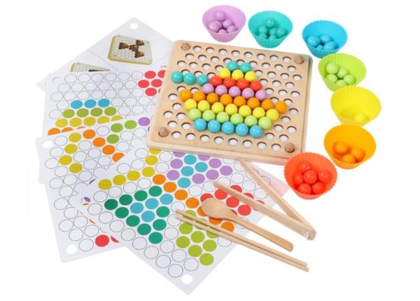 Mosaiikpusle Montessori helmepallid 77 tk