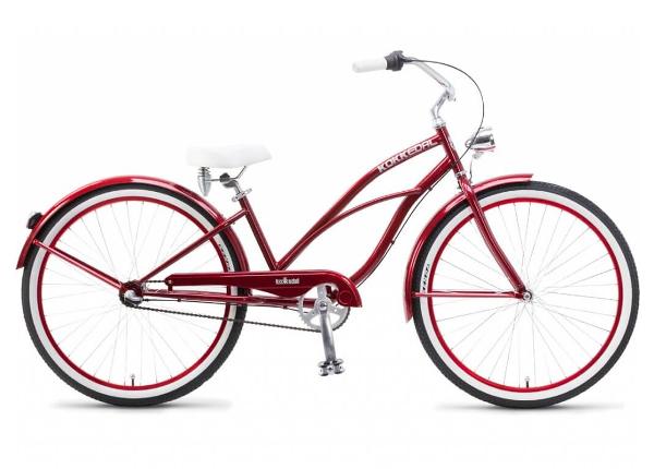 Naisten cruiser-pyörä 26" Kokkedal Cherry 3 vaihdetta