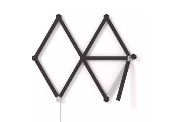 Nanoleaf Lines Skin Black Matte paneelikatete ja kinnituskorkide komplekt (9 katet)