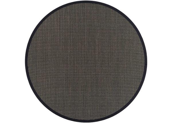Narma sisalvaip Livos™ black-brown ümar