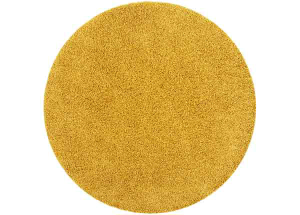 Narma длинношерстный ковер Spice™ yellow круглый Ø 133 см