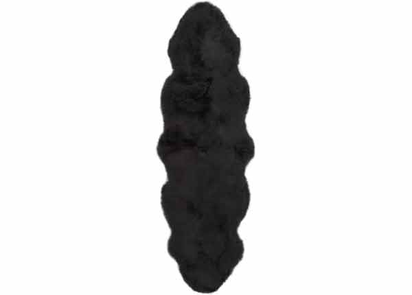 Naturaalne lambanahk Merino black DUO ±60x180 cm