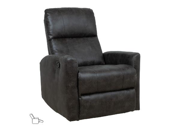 Nojatuoli Diego, keinuttava ja kääntyvä, manuaalisella recliner-toiminnolla