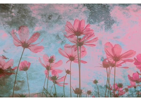 Non-woven kuvatapetti Pink Flower Abstract