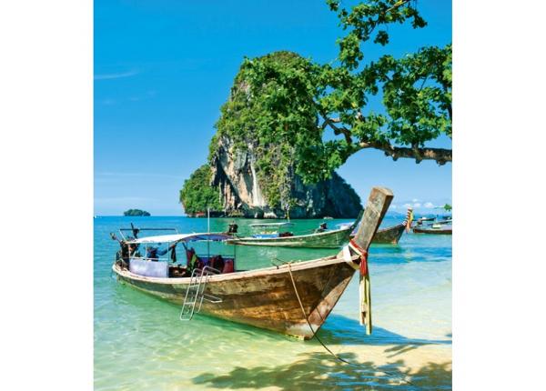 Non-woven kuvatapetti Thailand boat