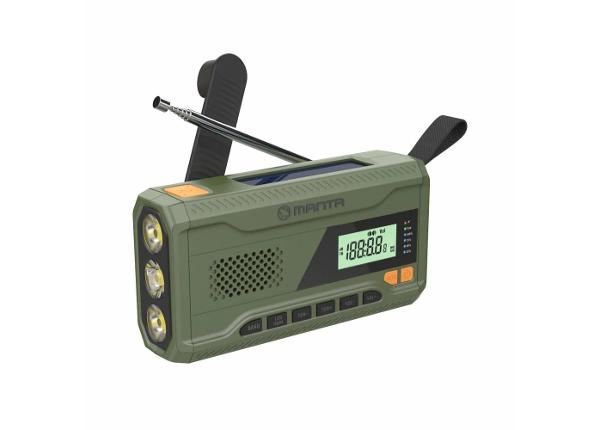Päikesepatarei ja dünamoga raadio Manta RDI401G