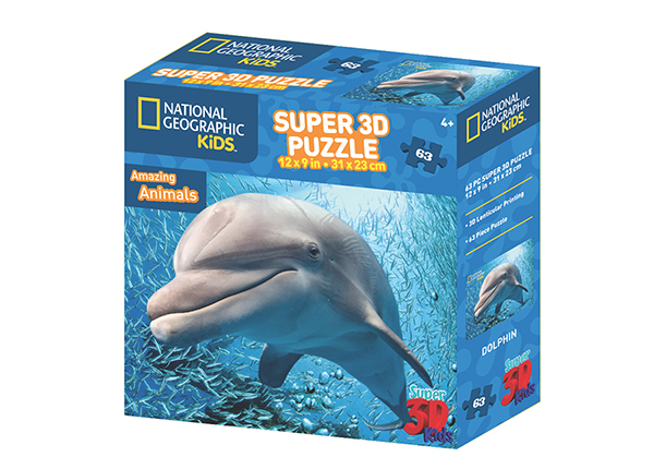 Palapeli 3D Delfiini 63 osaa
