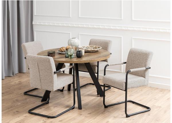 Pikendatav söögilaud Saida Ø120/210x75 cm