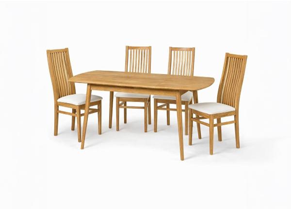 Pikendatav söögilaud Scan 90x170/210 cm + 4 tooli