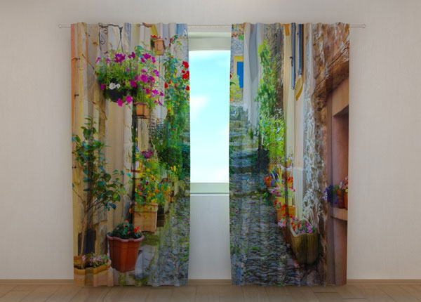 Poolpimendav kardin Back Street in Flowers 240x220 cm