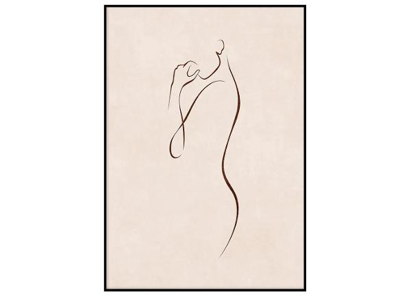 Poster Line art figuur