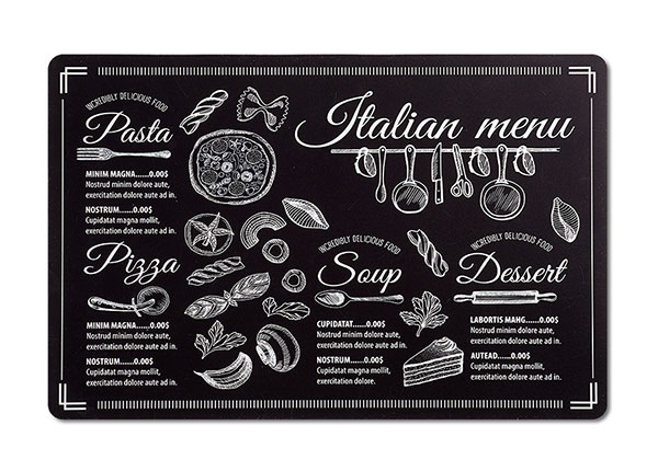 Pöytätabletti Italian menu