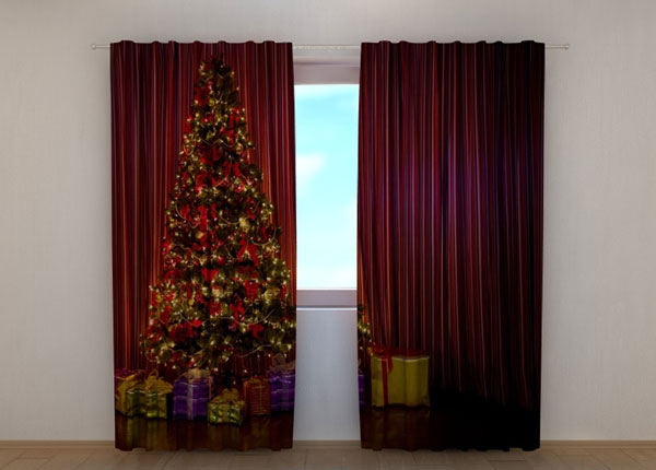 Puolipimentävä verho Christmas Tree 1 240x220 cm