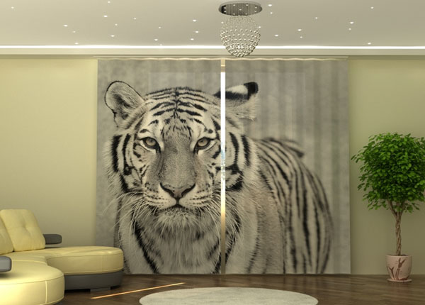 Puolipimentävä verho White Tiger 290x245 cm