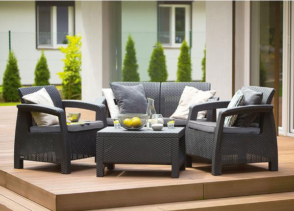 Puutarhakalusteet Keter Corfu, grafiitti